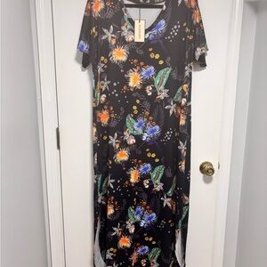 Vibrant Floral Maxi Dress